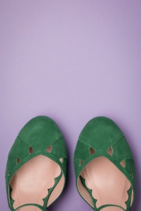Miss L-Fire - Lucie Cut Out Pumps in Kelly Green 3