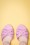Miss L-Fire - 60s Isla Low Heel Sandals in Lilac 3
