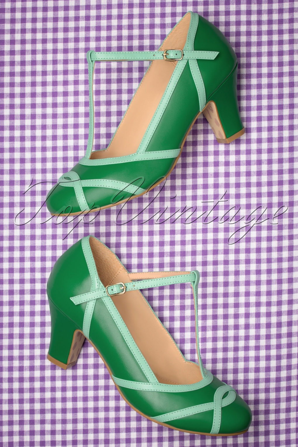 vintage green heels