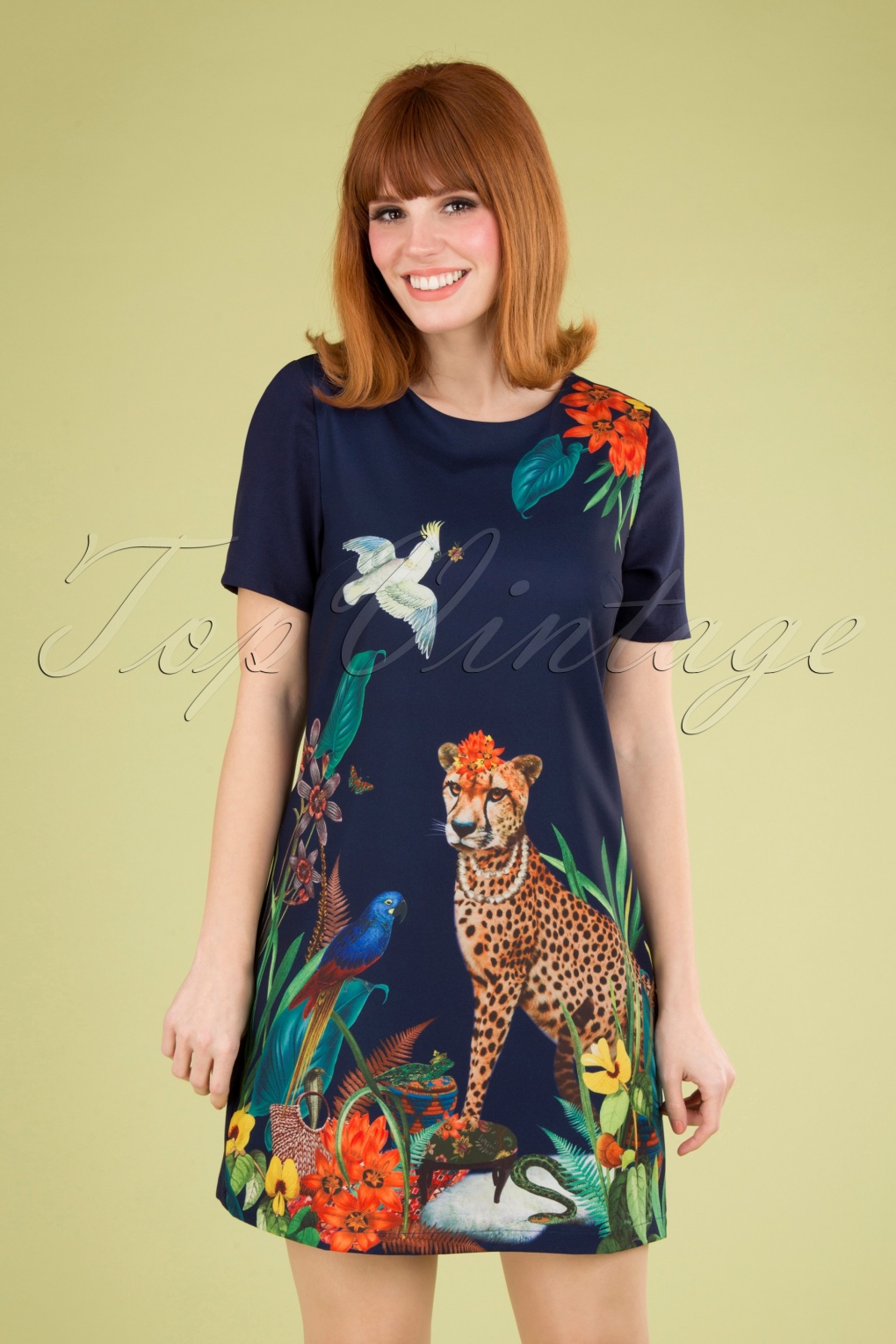 Cheetah Running Tunic - Blue main image 0