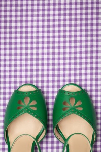 Lola Ramona ♥ Topvintage - Ava Bellezza Classica sandalettes in groen 3