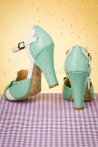 Lola Ramona ♥ Topvintage - 50s June Gelato Pumps in Off White and Mint 5