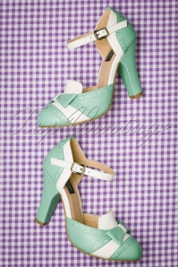 Lola Ramona ♥ Topvintage - 50s June Gelato Pumps in Off White and Mint