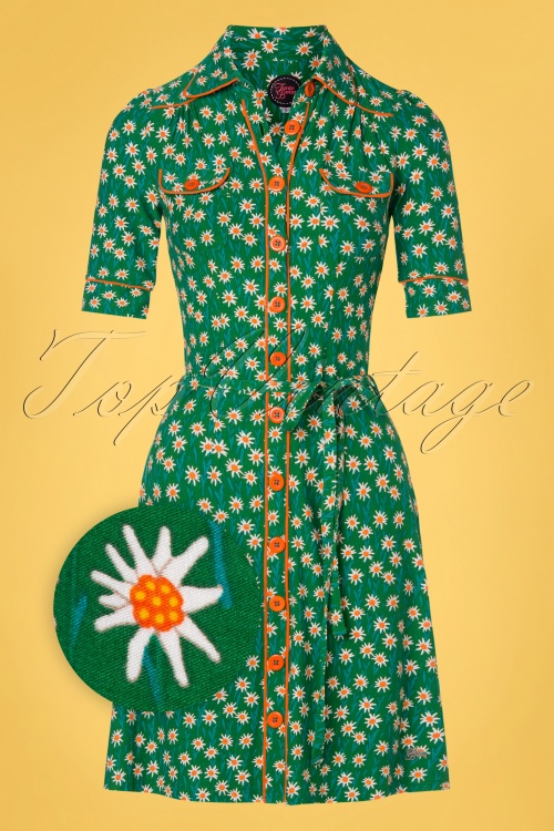 Tante Betsy - Betsy Edelweiss jurk in groen
