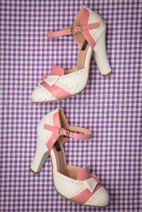 Lola Ramona ♥ Topvintage - 50s June Gelato Pumps in Off White and Pink 2