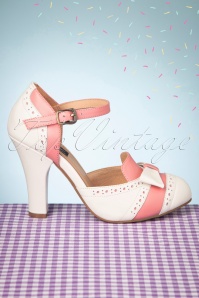 Lola Ramona ♥ Topvintage - 50s June Gelato Pumps in Off White and Pink 3