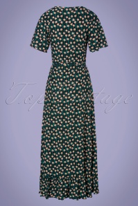 Tante Betsy - 60s Hippie Edelweiss Maxi Dress in Black 3
