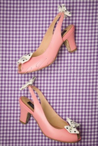 Lola Ramona ♥ Topvintage - 50s Ava Carina Bow Sandalettes in Pink
