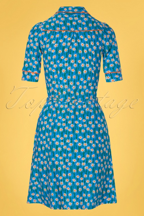 Tante Betsy - 60s Betsy Edelweiss Dress in Blue 2