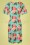 Tante Betsy - 60s Lila Savon Rose Dress in Turquoise 4