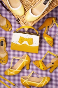 Lola Ramona ♥ Topvintage - 60s Eve Pastello Slingback Pumps in Off White and Yellow 6