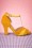 Lola Ramona ♥ Topvintage - June Luce Del Sole peeptoe pumps in geel 4