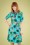 Tante Betsy - Polly Pocket Botanical Bird jurk in turkoise 2