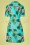 Tante Betsy - Polly Pocket Botanical Bird jurk in turkoise 3
