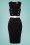 Glamour Bunny - 50s Cyd Pencil Dress in Black 2