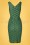 Rebel Love Clothing - 50s Jungle Jive Lace Sarong Pencil Dress in Green 4