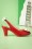 Lola Ramona ♥ Topvintage - 50s Ava Carina Bow Sandalettes in Red 3