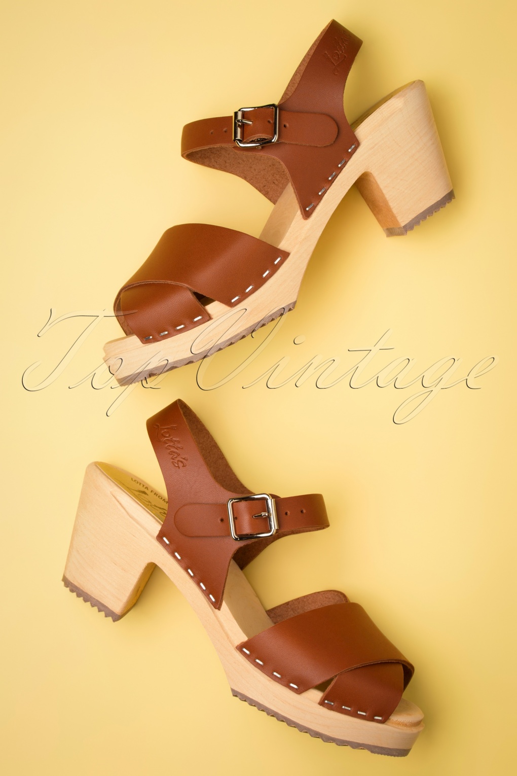 loretta leather clogs