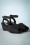Lulu Hun - 60s Simona Wedge Sandals in Black 5