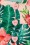 Vixen - Unreal Redheads Collaboration ~ Floral Tiki Crop Top Années 50 en Rose 4