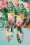 Vixen - Unreal Redheads Collaboration ~ Floral Tiki Crop Top Années 50 en Rose 5