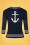 Vixen - Ally Anchor vest in marineblauw 2