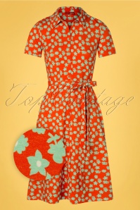 Wow To Go! - 60s Stef Laruga Dress in Fiery Red