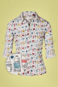 Seasalt - Larissa Paint Box blouse in wit