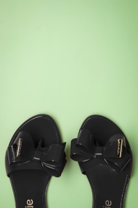 Petite Jolie - Lala Bow slippers in Preto zwart 2