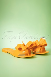 Petite Jolie - Lala Bow slippers in geel 5