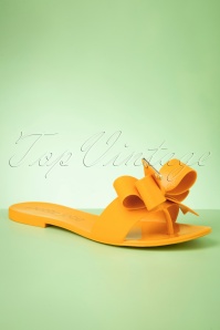 Petite Jolie - Lala Bow slippers in geel