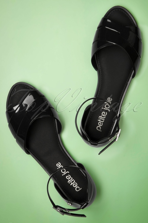 Petite Jolie - 60s Blair Sandal in Black