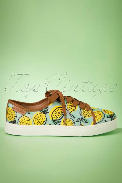 Petite Jolie - Lupita Lemonade Sneakers Années 60 en Menthe 4