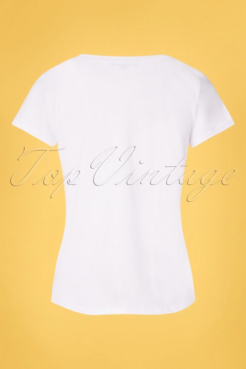 Smashed Lemon - Woman T-Shirt Années 50 en Blanc 3