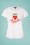 Smashed Lemon - Can With Love T-Shirt Années 50 en Blanc