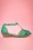Chelsea Crew - Florence peeptoe sandalen in groenblauw 4