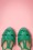 Chelsea Crew - Florence peeptoe sandalen in groenblauw 3