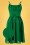 50s Gracie Bow Swing Dress in Green