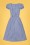 Collectif Clothing - Giulietta Mini Gingham Swing-Kleid in Blau 4