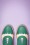 La Veintinueve - Mika Oxford Shoes Années 60 en Turquoise et Crème 4