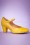 La Veintinueve - 60s Linda Leather Mary Jane Pumps in Yellow 2