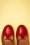 La Veintinueve - Pamela Duotone Leather T-Strap Pumps Années 60 en Rouge 5