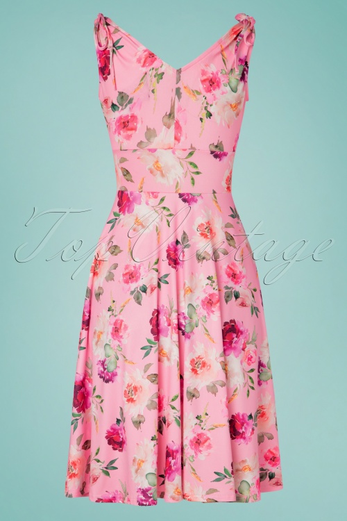 Bunny - 50s Ana Rose Dress in Pink 2
