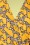 Compania Fantastica - 70s Adelynn Zebra Wrap Dress in Mustard 3