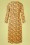 Compania Fantastica - 70s Adelynn Zebra Wrap Dress in Mustard 5