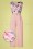 Paper Dolls - Phoebe Floral Culotte Jumpsuit Années 60 en Rose Poudré 2