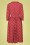 Collectif Clothing - Lauren Harlequin Check Dress Années 70 en Rouge 5