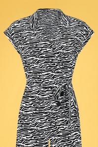 Collectif Clothing - Jodie Zebra jumpsuit in zwart en wit 3