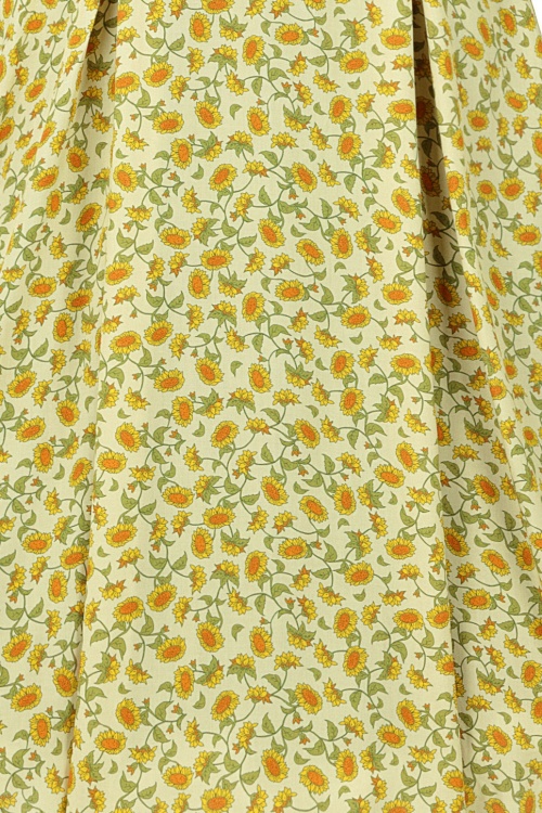 Bright and Beautiful - Demmi Midi-Sonnenblumenkleid in Gelb 4