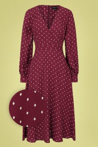 Vintage Chic for Topvintage - Yolanda Cherry Neckholder Kleid in Pink